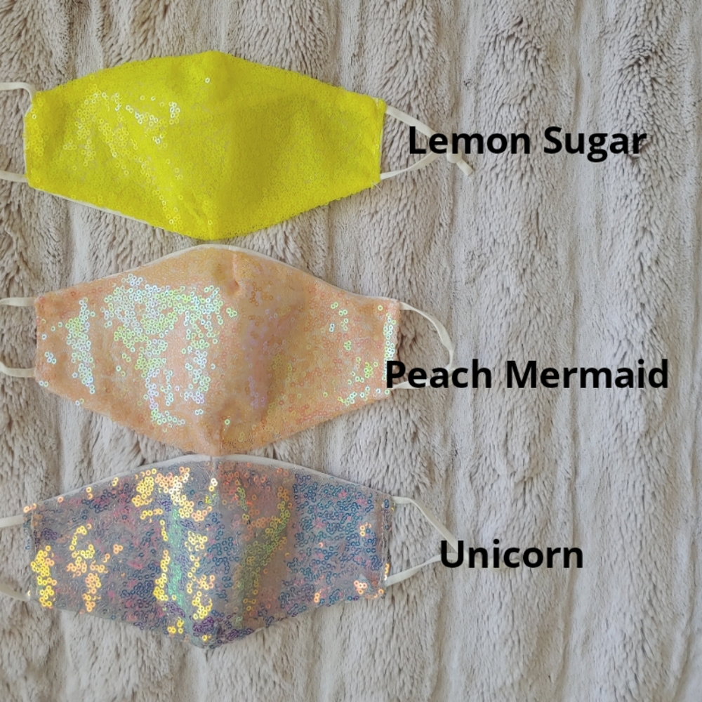 2 for $22 / Mix & Match sparkly sequin face masks - Picture 3 of 8